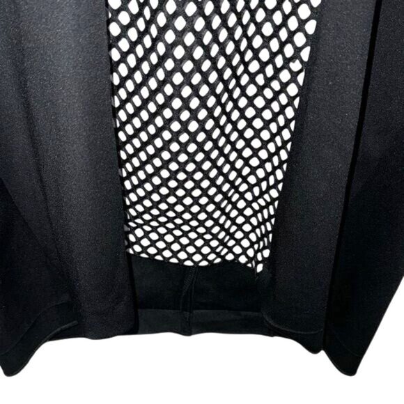 Ashley Stewart Black/White Sleeveless Mesh Panel Dress Size 18 Polyester/Spandex - Picture 5 of 8